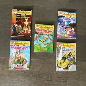 Geronimo Stilton kids books (4 EUC / 1 GUC)